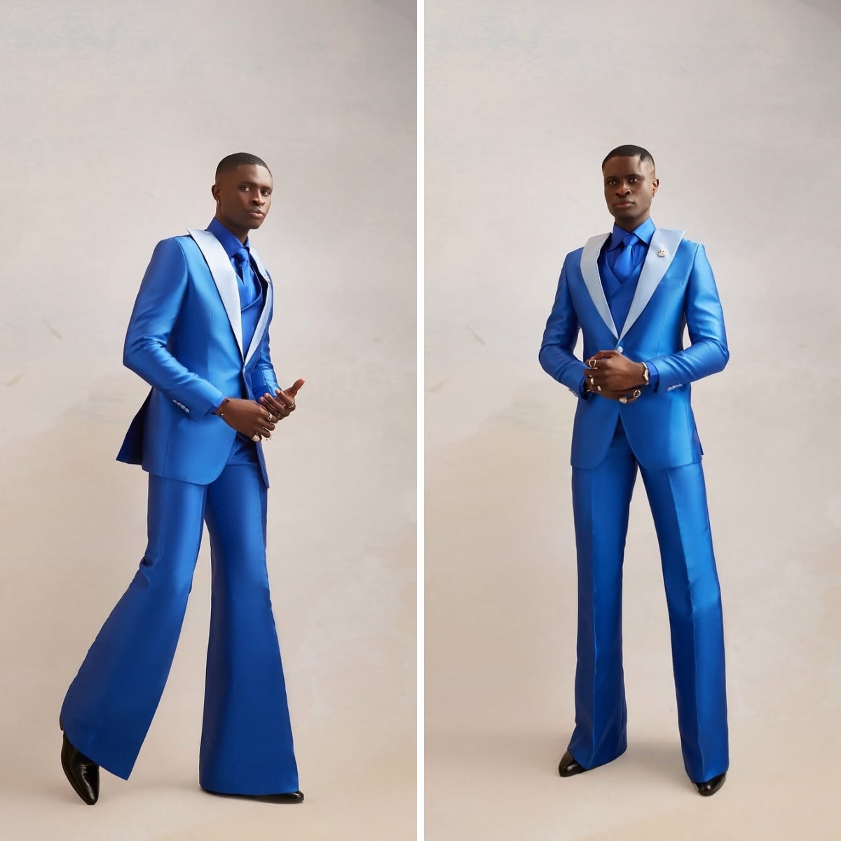 Men Formal Wear Modern - Saten Erkek Takım Elbise Seti 3