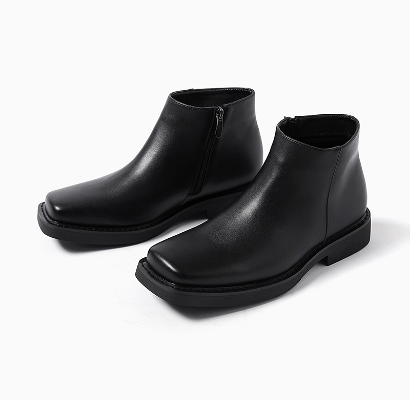 Lüks moda siyah erkekler rahat - Men Formal Wear With Boots incelemesi ve fiyatı