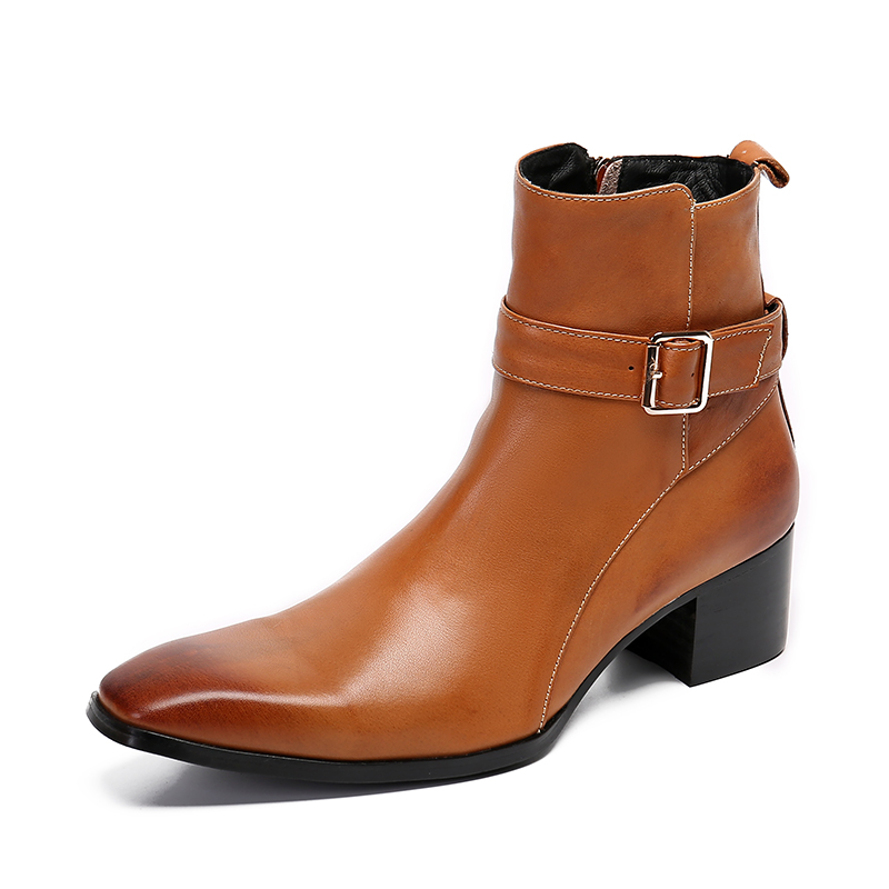 Kış Kahverengi Toka Sivri erke - Men Formal Wear With Boots incelemesi ve fiyatı