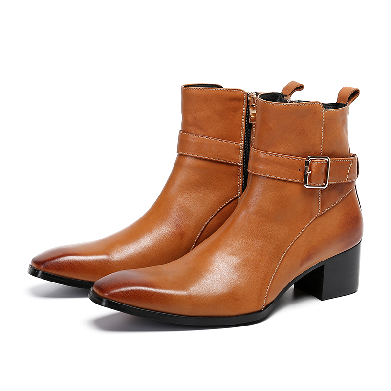 Kış Kahverengi Toka Sivri erke - Men Formal Wear With Boots incelemesi ve fiyatı
