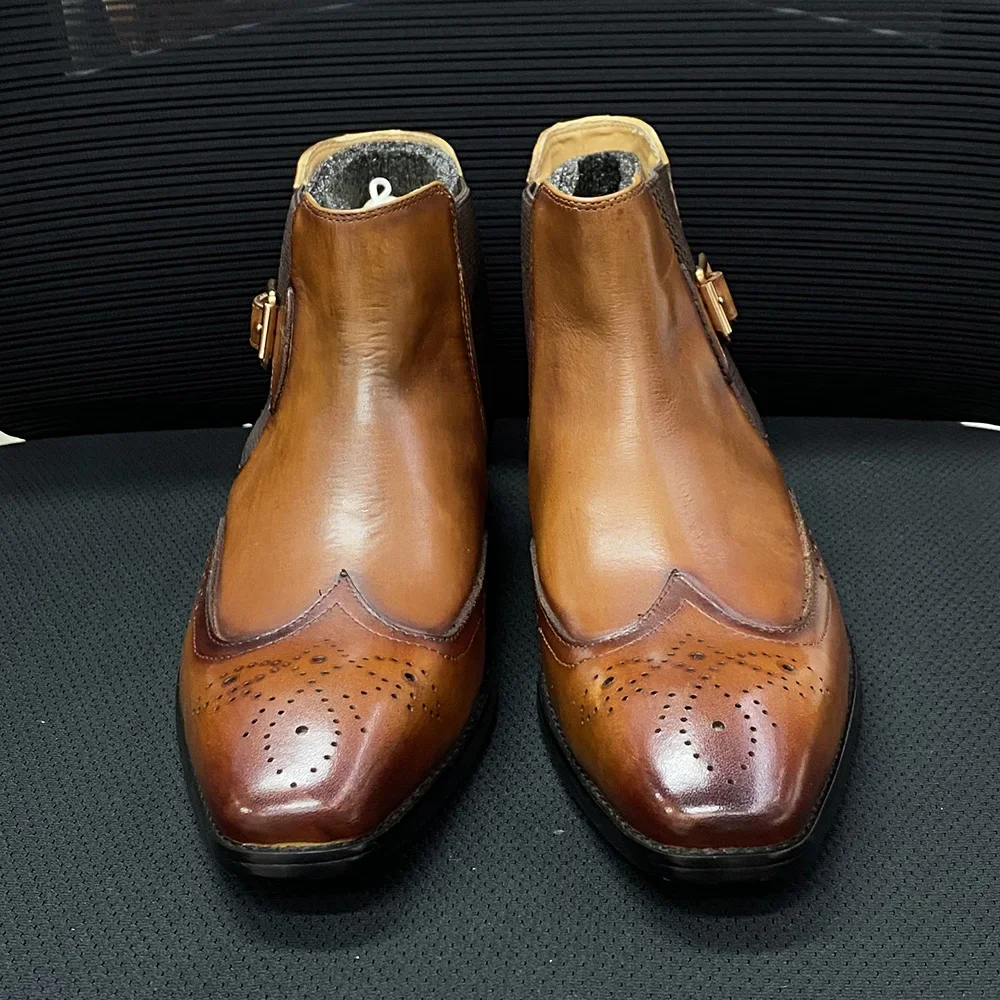 Erkek Gerçek İnek Deri Ayak Bi - Men Formal Wear With Boots incelemesi ve fiyatı