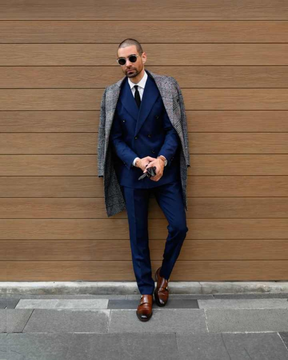 Modern Izgara Desenli Yünlü Ka - Men Formal Wear Modern incelemesi ve fiyatı