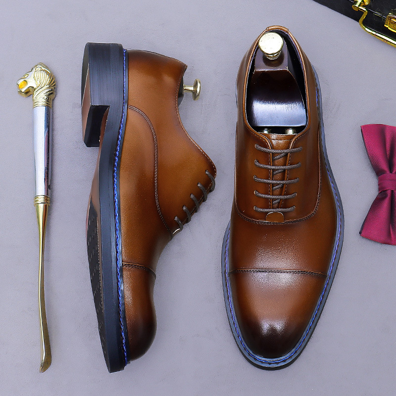 Konyak Rengi Kapalı Burunlu Ox - Formal Men Daily Wear Footwear incelemesi ve fiyatı